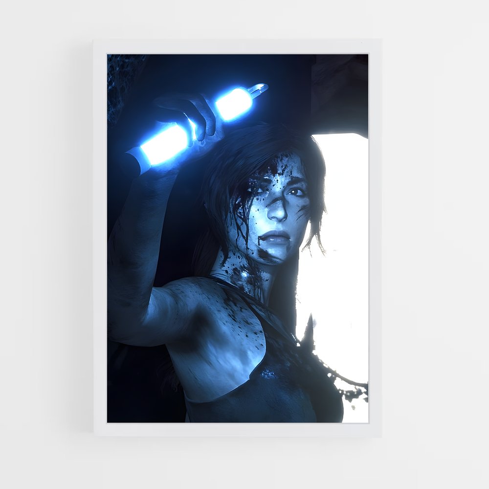 Poster Lara aux Lumières – affiche Tomb raider (vue 3)